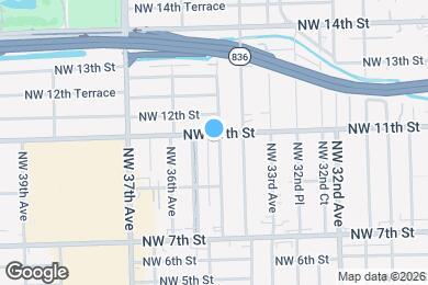 Map image of the property - 1060 NW 35th Ave