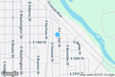 Map image of the property - 1714 S Meridian St