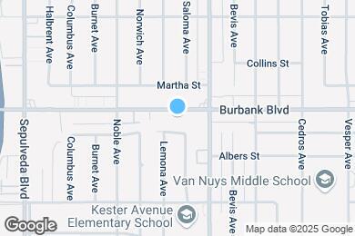 Map image of the property - 14942 Burbank Blvd