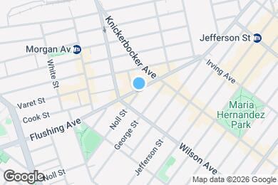 Map image of the property - NOLL STREET / Spacious Bushwick 2-Bed 1-Bath / Elevator / In-Building Laundry