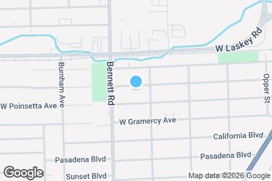 Map image of the property - 423 W Capistrano Ave