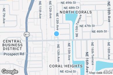 Map image of the property - 4511 NE 13th Ave