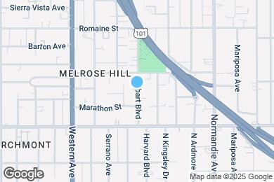 Map image of the property - 817 N Hobart Blvd