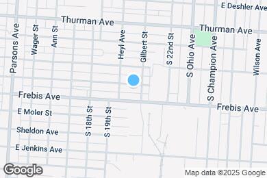 Map image of the property - 723 Hanford St