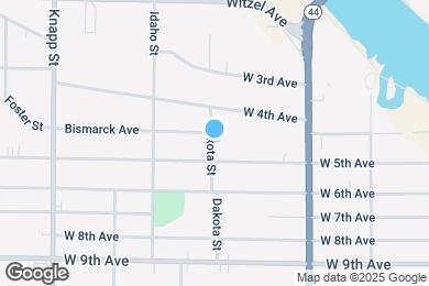 Map image of the property - 410 Dakota St