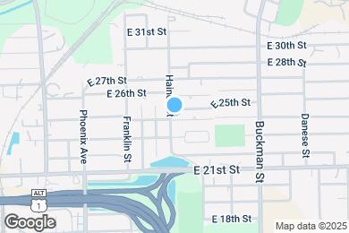 Map image of the property - 1409 E 24th St