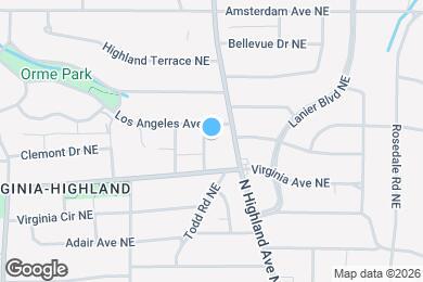 Map image of the property - 1049 Vance Ave NE