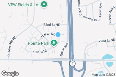 Map image of the property - 7013 Quantrelle Ave NE