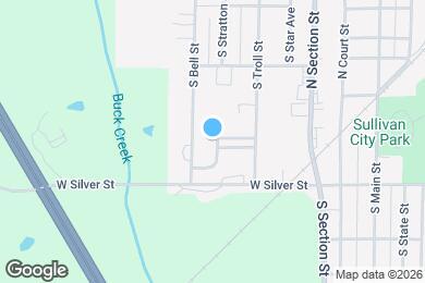 Map image of the property - 615 S Bell St