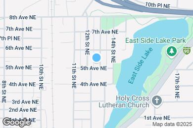 Map image of the property - 603 13th St NE