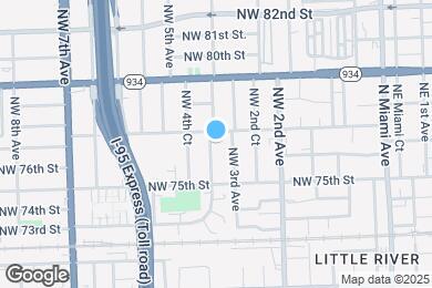Map image of the property - 7631 NW 4th Ave