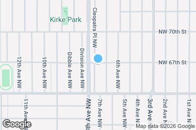 Map image of the property - 6556 Cleopatra Pl NW