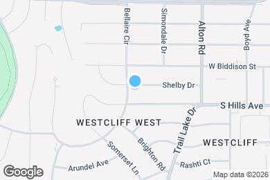 Map image of the property - 3737 Shelby Dr