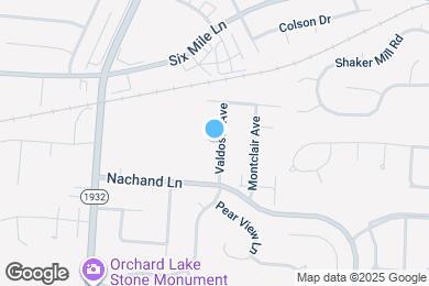 Map image of the property - 3700 Valdosta Ave