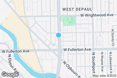 Map image of the property - 2436 N Ashland Ave