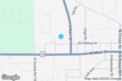 Map image of the property - 904 W Clinton St