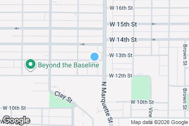 Map image of the property - 1321 W 13th St