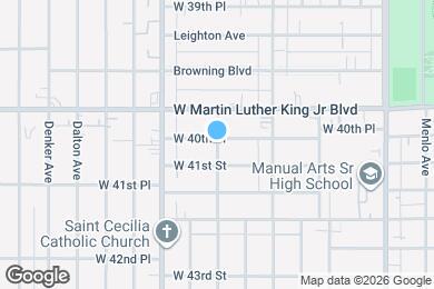 Map image of the property - 4057 S Raymond Ave