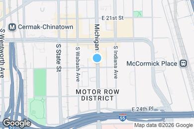 Map image of the property - 2296 S Michigan Ave