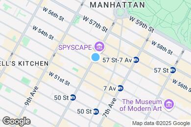 Map image of the property - 260 W 54th St