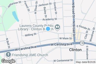 Map image of the property - 401 W Pitts St