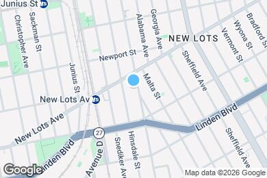 Map image of the property - 660 Williams Ave