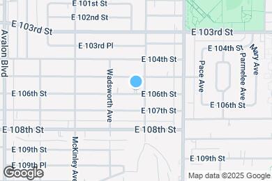 Map image of the property - 947 E 106th St