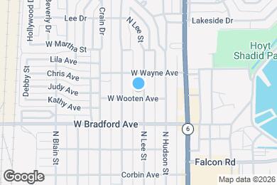 Map image of the property - 1503 N Lee St