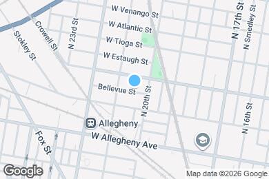 Map image of the property - 2037 Bellevue St