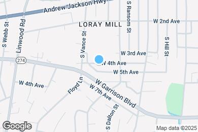 Map image of the property - 1117 W 4th Ave