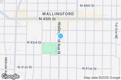 Map image of the property - 4306A Wallingford Ave N