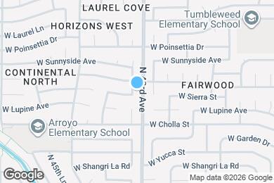Map image of the property - 11447 N 43rd Dr