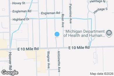 Map image of the property - 25100 Marilyn Ave