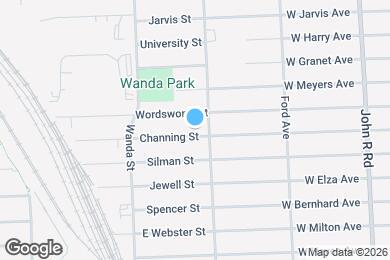 Map image of the property - 1785 Channing St