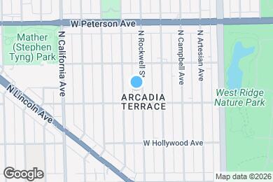 Map image of the property - 5816 N Rockwell St