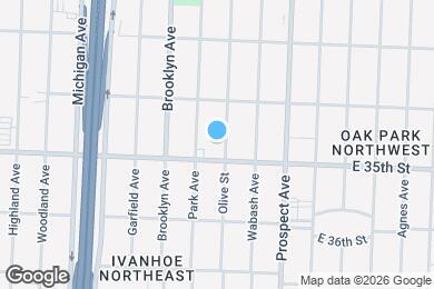 Map image of the property - 3434 Olive St