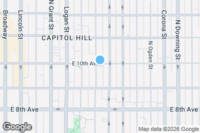 Map image of the property - 970 N Pearl St