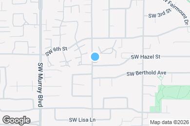 Map image of the property - 14035 SW Hazel St