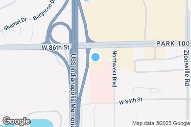 Map image of the property - Furnished Studio-Indianapolis - West 86th St.