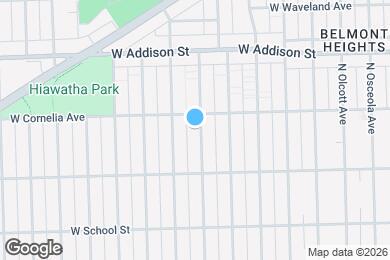 Map image of the property - 3446 N Ozark Ave