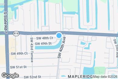 Map image of the property - 4850 Southwest 41st Avenue