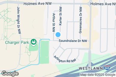 Map image of the property - 4402 Saundralane Dr NW