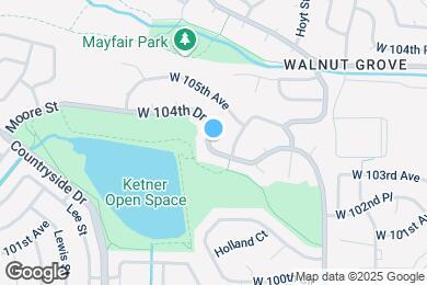 Map image of the property - 9701 W 104th Dr