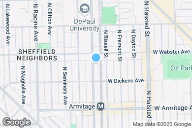 Map image of the property - 2137 N Sheffield Ave