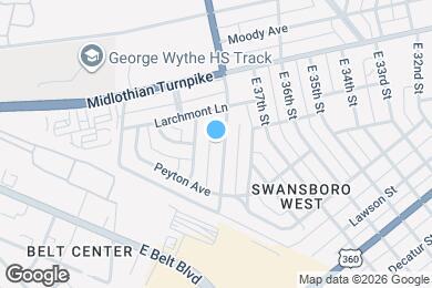 Map image of the property - 112 E Roanoke St