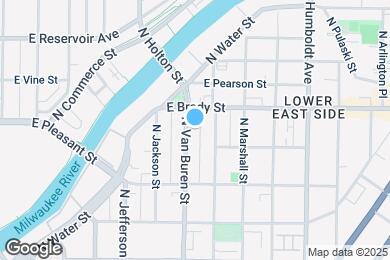 Map image of the property - 1668 N Van Buren St