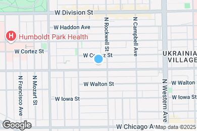 Map image of the property - 2616 W Augusta Blvd