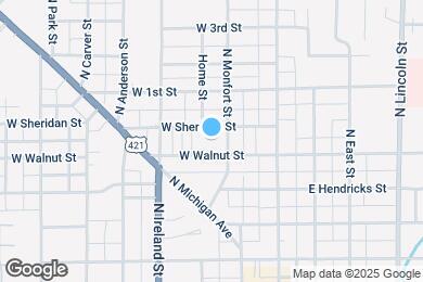 Map image of the property - 316 W Walnut St