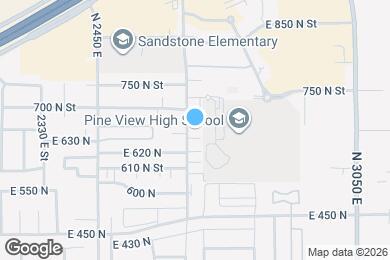 Map image of the property - 664 N 2720 E