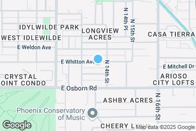 Map image of the property - 1359 E Whitton Ave